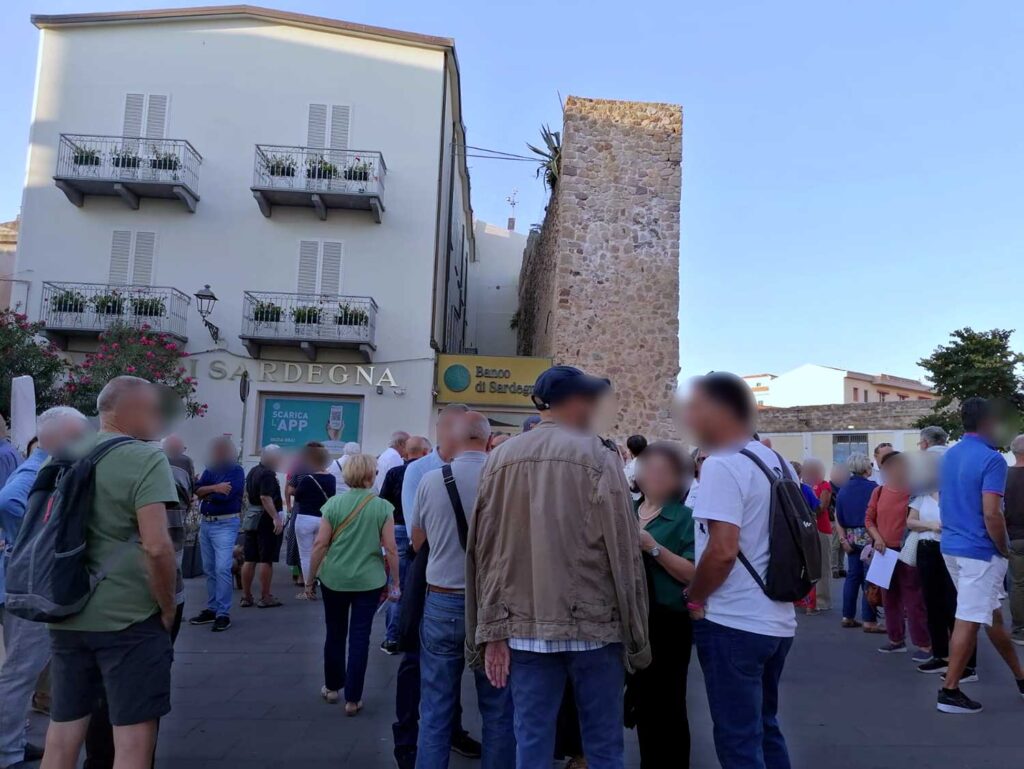 Alghero incontro 7 ottobre 2023 in piazza Pino Piras