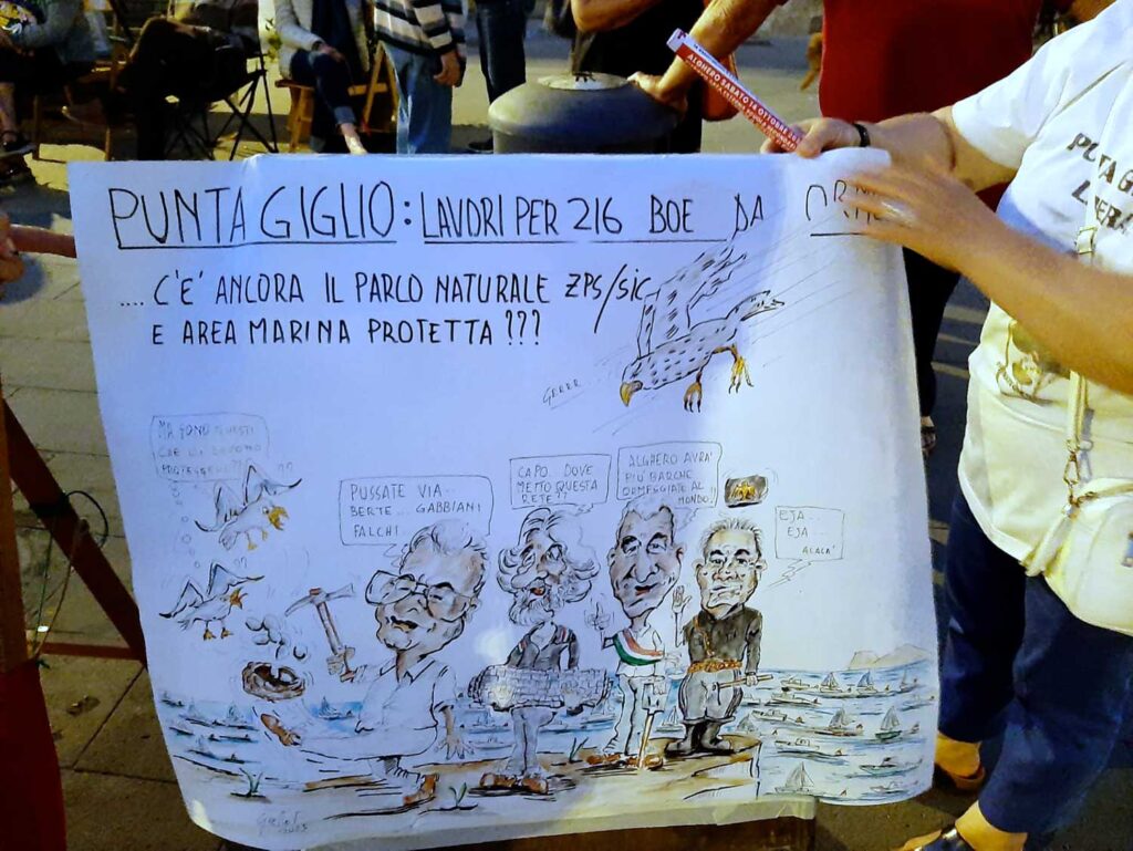 Alghero incontro 7 ottobre 2023 in piazza Pino Piras