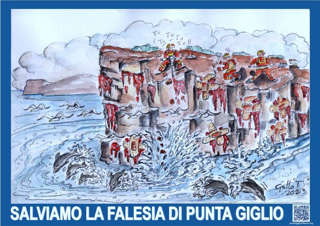 La Falesia di Punta Giglio ferita ed incerottata | Antonio Gallo
