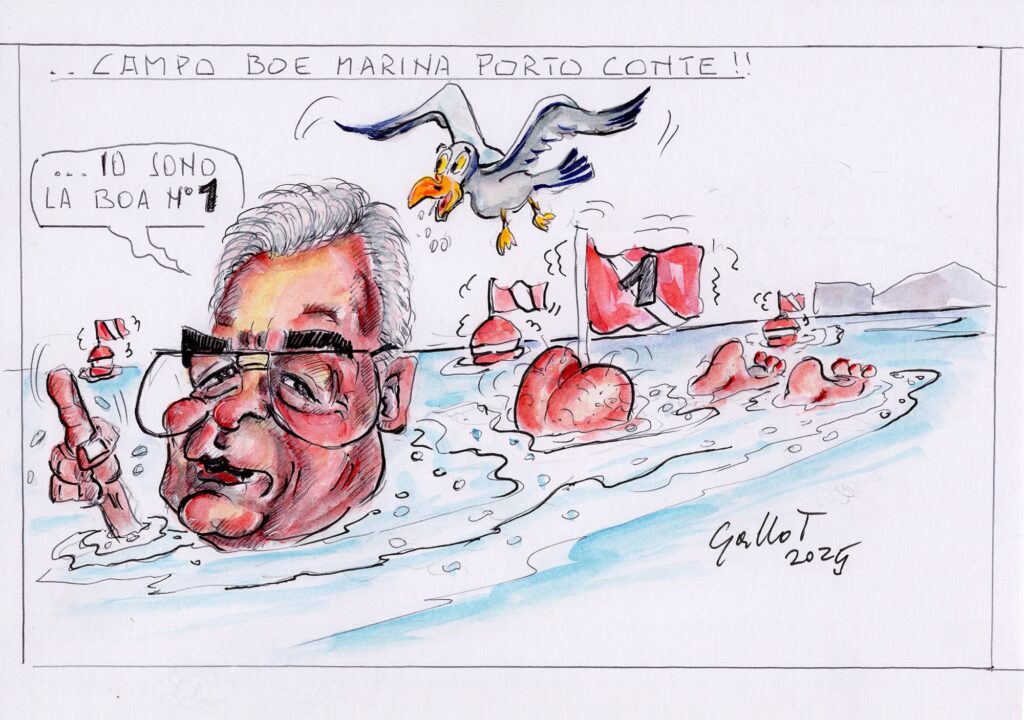 Illustrazione di Antonio Gallo: Campo boe